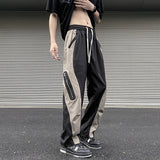 Wiaofellas Techwear Parachute Cargo Pants Men Patchwork Zipper Loose Casual Trousers Male Summer Streetwear Hip Hop Spliced 5XL