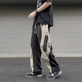 Wiaofellas Techwear Parachute Cargo Pants Men Patchwork Zipper Loose Casual Trousers Male Summer Streetwear Hip Hop Spliced 5XL