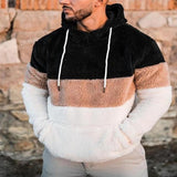 Wiaofellas New Autumn Hooded Plush Long-Sleeved Leisure Sports Hoodie Match Color