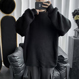 Wiaofellas Autumn Winter Men's Homme Sweater Men's Knitwear Pullovers O-neck Knitted Sweater Warm Men Jumper Loose Casual Sweater B104