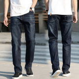 Wiaofellas 6 Colors Spring Summer Men's Thin Straight-leg Loose Jeans Classic Style Advanced Stretch Baggy Pants Male Plus Size 40 42 44