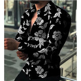 Wiaofellas Luxury Men Shirts Single Breasted Shirt For Men Casual Piano Print Long Sleeve Tops Men's Clothing Hawaiian Cardigan Blouses New