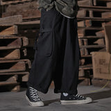 Wiaofellas Men's Multi-pocket Overalls Pants Cityboy Streetwear Fashion Casual Wide Leg Cargo Pants Male Women Oversize Trousers Pants