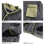 Wiaofellas Trendy Men's Sports Jacket Spring Autumn Casual Loose Men's Tops Japanese Tooling Fashion Stand Collar Male Jackets Coat