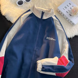 Wiaofellas Harajuku Patchwork Varsity Jacket Men Streetwear Color Block Bomber Windbreaker High Quality Lightweight College Jacket Couple