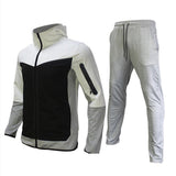 Wiaofellas New Brand Men's Sweatsuit Tech Fleece Hoodie Cotton Stretch Training Wear Good Quality Coat Sweatpants Sport Set Clothing