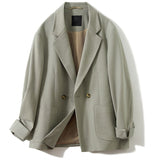 Wiaofellas Japanese Drop Casual Suits Male Loose Handsome Ruffian Blazer Sets Slightly Mature Youth Spring Autumn Small Suit Coats Party
