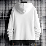 Wiaofellas Mens Fashion Colorblock Hoodie Spring Autumn Teenager Cotton Half Turtleneck Long Sleeve Versatile Sweatshirt Streetwear Men
