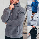 Wiaofellas Autumn and Winter New Explosive Plush Sports Daily Men's Coat Sweater Hoodies for Men  Men Clothing