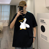 Wiaofellas Cotton Short-sleeved T-shirt Boys Preppy Style Cute Gosse Printed Harajuku Casual Loose Half-sleeve T Shirts Tops Tees