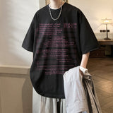 Wiaofellas Retro Men's T-shirts Fashion Y2K Sheet Music Print Short Sleeve Oversize 5XL Tshirt Unisex Summer Hip Hop Male Tops