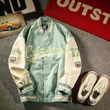 Wiaofellas American retro stitching jacket spring and autumn women's loose hip-hop ins baseball jacket tmen's and women's tide brand