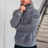 Wiaofellas Autumn and Winter New Explosive Plush Sports Daily Men's Coat Sweater Hoodies for Men  Men Clothing