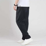 Wiaofellas Harlan Pants Men's Loose Casual Sports Chinese Style Men's Pants Large Size Sweatpants Solid Color Full Length Trousers