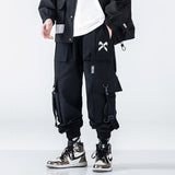 Wiaofellas New Streetwear Men's Multi Pockets Cargo Harem Pants Hip Hop Casual Male Track Pants Joggers Trousers Fashion Harajuku Men Pants