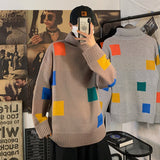 Wiaofellas Turtleneck Sweater Men's Autumn and Winter New Thickened Bottoming Shirt Couple Loose Korean Style Handsome Sweater