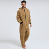 Wiaofellas Men's Winter Thicken Warm Pajamas Sets Flannel 2 Piece /Sets Sleepwear Male Long Sleeve Home Suit Soft Nightwear Pyjamas
