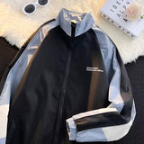 Wiaofellas Harajuku Patchwork Varsity Jacket Men Streetwear Color Block Bomber Windbreaker High Quality Lightweight College Jacket Couple