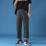 Wiaofellas Men's High-quality Vintage Thin Straight-leg Loose Jeans New Classic Style Baggy Pants Male Harajuku Baggy Fit Jeans