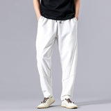 Wiaofellas Harlan Pants Men's Loose Casual Sports Chinese Style Men's Pants Large Size Sweatpants Solid Color Full Length Trousers
