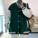 Wiaofellas Campus Couple Single-breasted Varsity Clothing Spring and Autumn New Active Jacket Lightweight and Thin Baseball Jacket