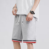 Men Patchwork Harajuku Causal Shorts 2022 Summer Mens Streetwear Basketball Shorts Male Cotton Loose Running Shorts 4XL