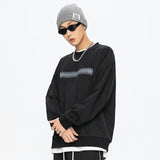 Wiaofellas spring new trendy men and women fashion high quality round neck sweater high street hip hop dance loose casual top