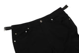 Wiaofellas  travisscott Pants 1:1 High Quality Metal VUJADE Pencil Pants Black Trousers Inside Tag