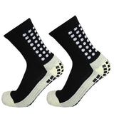 Men's Football Soccer Socks Sports Cycling Grip Socks Anti Slip Non Slip Grip Pads for Football Basketball
