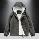 Wiaofellas Mens Coat Winter Cotton-padded Jacket Hooded Lamb Cashmere Male Large Size Cargo Jackets Cardigan Outerwear Chaquetas Hombre