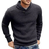 Wiaofellas Autumn Winter Sweater Europe and The United States Plus-size Men's Solid Color Pullover Sweater Mens Clothes  Sweater