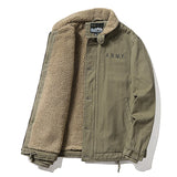 Wiaofellas Winter Cashmere Jackets Men Thicken Warm Lapel Cotton-padded Clothes Male Outdoors Camping Loose Coats Mens Chaqueta Hombre 4XL