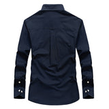 Wiaofellas Brand Military Army Shirt Men Spring Autumn 100% Pure Cotton Long Sleeve Tactical Shirts Plus Size 6XL Camisa Masculina
