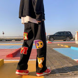 Wiaofellas Men's pants loose all-match overalls autumn and winter ins tide wide-leg trend y2k casual pants men's trousers