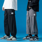 Wiaofellas Spring Brand Straight Loose Pants Hip Hop High Street Trend Fashion Men's Harem Pants Student Boys Girls Pants