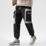Wiaofellas Winter Men's Multi Pocket Loose Casual Pants Fashion Trend Sweatpants Thickened Plush Overalls Elastic Waist Trousers M-4XL