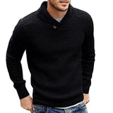 Wiaofellas Autumn Winter Sweater Europe and The United States Plus-size Men's Solid Color Pullover Sweater Mens Clothes  Sweater