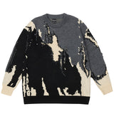 Wiaofellas New Punk Knitted Sweaters Men Fall Winter Hip Hop Knit Pullovers Distressed Designer Oversized Harajuku Streetwear Sweaters Tops