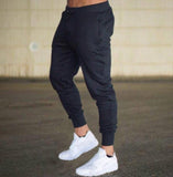Wiaofellas New Muscle Fitness Running Training Sports Cotton Trousers Men's Breathable Slim Beam Mouth Casual Health Pants