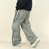 Wiaofellas Cargo Parachute Pants Men Oversize Sport Wide Leg Trousers Male Tracksuit Jogging Hip Hop Loose Casual Streetwear