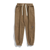Wiaofellas Men's Corduroy Trousers Casual Loose Sweatpants Men Joggers Cargo Pants Male Streetwear Trackpants Baggy Harajuku