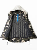 Wiaofellas New Spring Multi-Pockets Men Windbreaker Cargo Jacket Camouflage Patchwork Hooded Casual Zipper Coat Plus Size 6XL 7XL 8XL