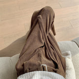 Wiaofellas Winter Men's Thickened Corduroy Fabric Casual Pants Keep Warm Fashion Belt Thick Sweatpants Loose Mens Trousers M-2XL