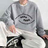 Wiaofellas White Black Gray Hoodie Men's Spring And Autumn Style Round Collar Pullover American Style Oversize Tide Brand Loose Coat S-5XL