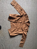 Wiaofellas Casual Trend Solid Color Lapel Jacket Men's 2023 New Men's Short Jacket Denim Jacket Men's Slim Fit Clothing Men Streetwear