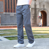 Wiaofellas Long Men's Cargo Pants Y2k Slacks Straight Loose High Quality Cotton Stacked Harajuku With Free Shipping Vintage Trousers Man