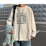 Wiaofellas  Y2k Streetwear Graphic T Shirts Long Sleeve 2023 Harajuku Hip Hop T-shirts Oversized Korean Fashions Vintage T Shirt