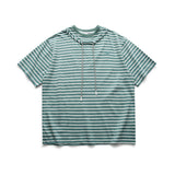 Wiaofellas Summer Tshirt Men Japan Korean Streetwear Fashion Loose Casual Short Sleeve Stripe T-shirt Women T Shirt Couple Tee