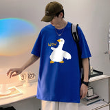Wiaofellas Cotton Short-sleeved T-shirt Boys Preppy Style Cute Gosse Printed Harajuku Casual Loose Half-sleeve T Shirts Tops Tees