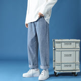 Wiaofellas Men's High-quality Vintage Thin Straight-leg Loose Jeans New Classic Style Baggy Pants Male Harajuku Baggy Fit Jeans